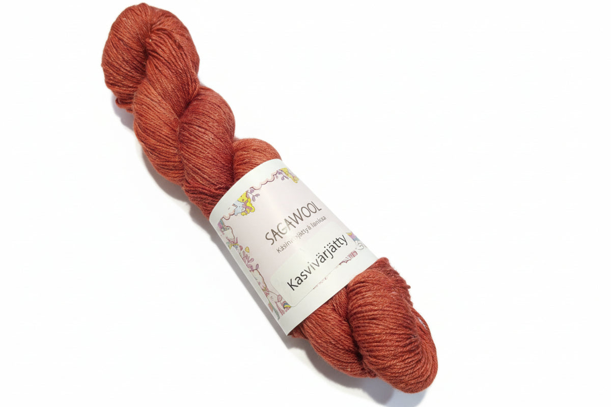 Kasvivärjätty Irja merino-pellava Eco