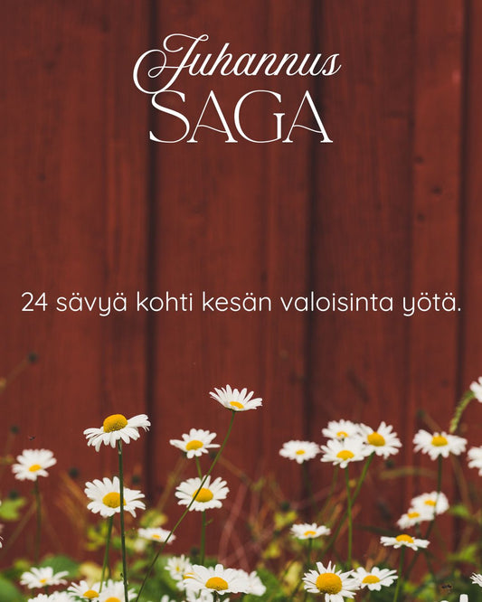 Juhannus Saga, yksivärinen fade juhannuskalenteri.