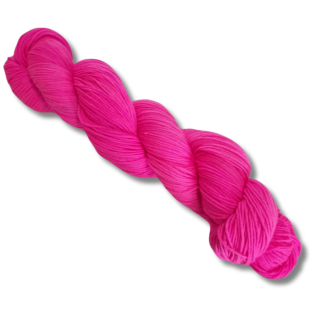 Irja merinosock yksivärinen NEON.