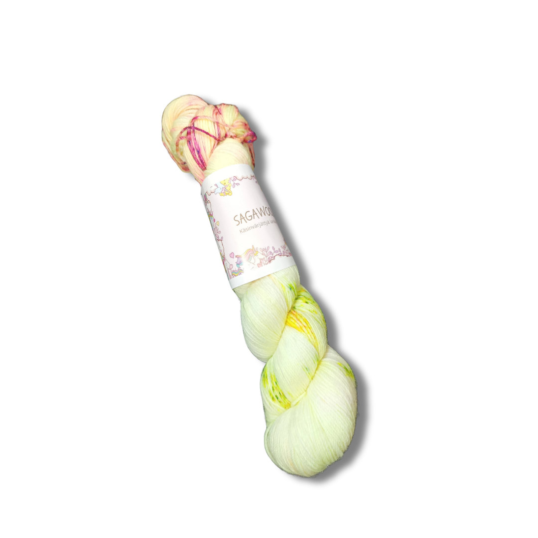 Aino alpakkasukka, fingering