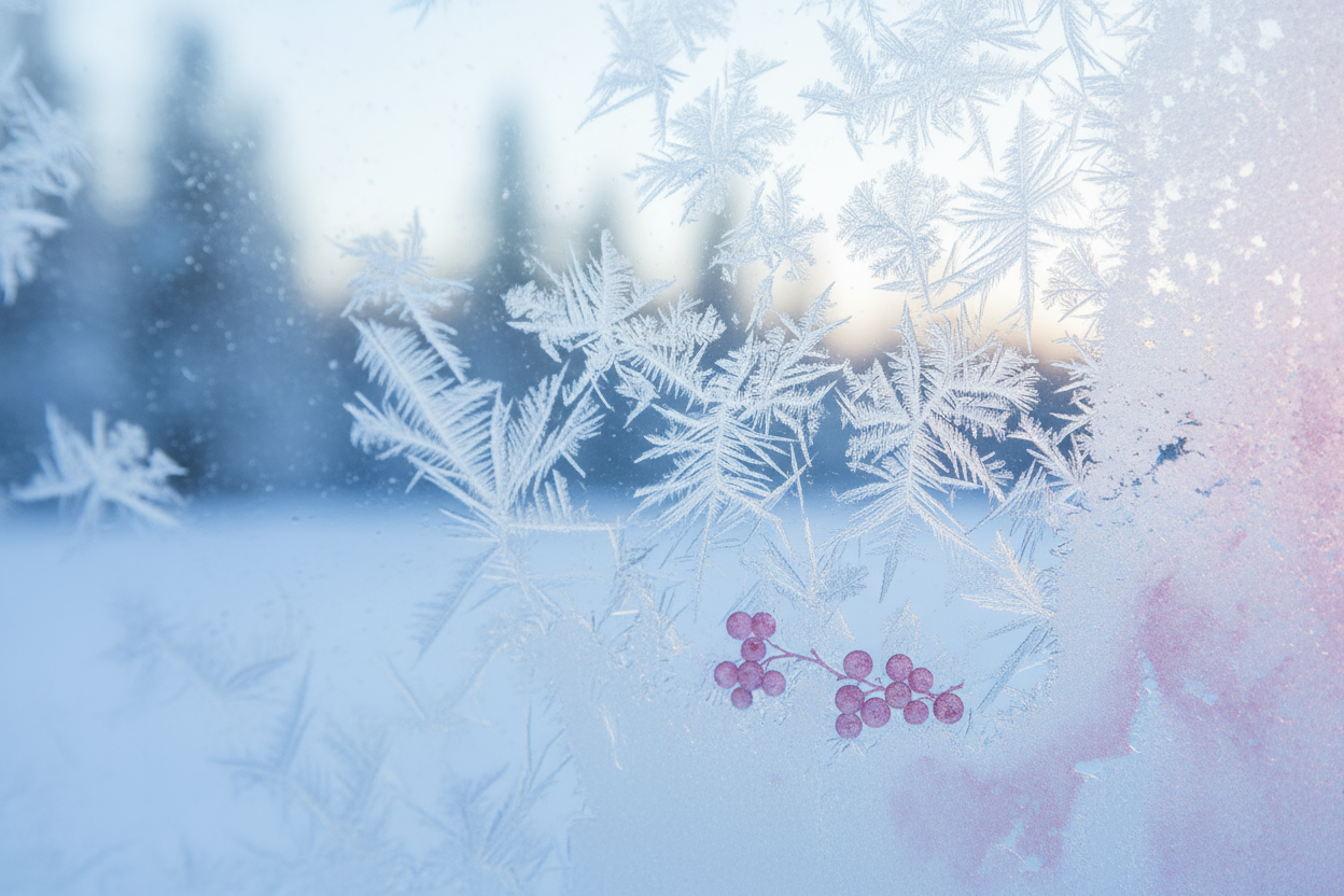 Kuura, vaaleansininen, Kanervan Roosa ja valkoinen 