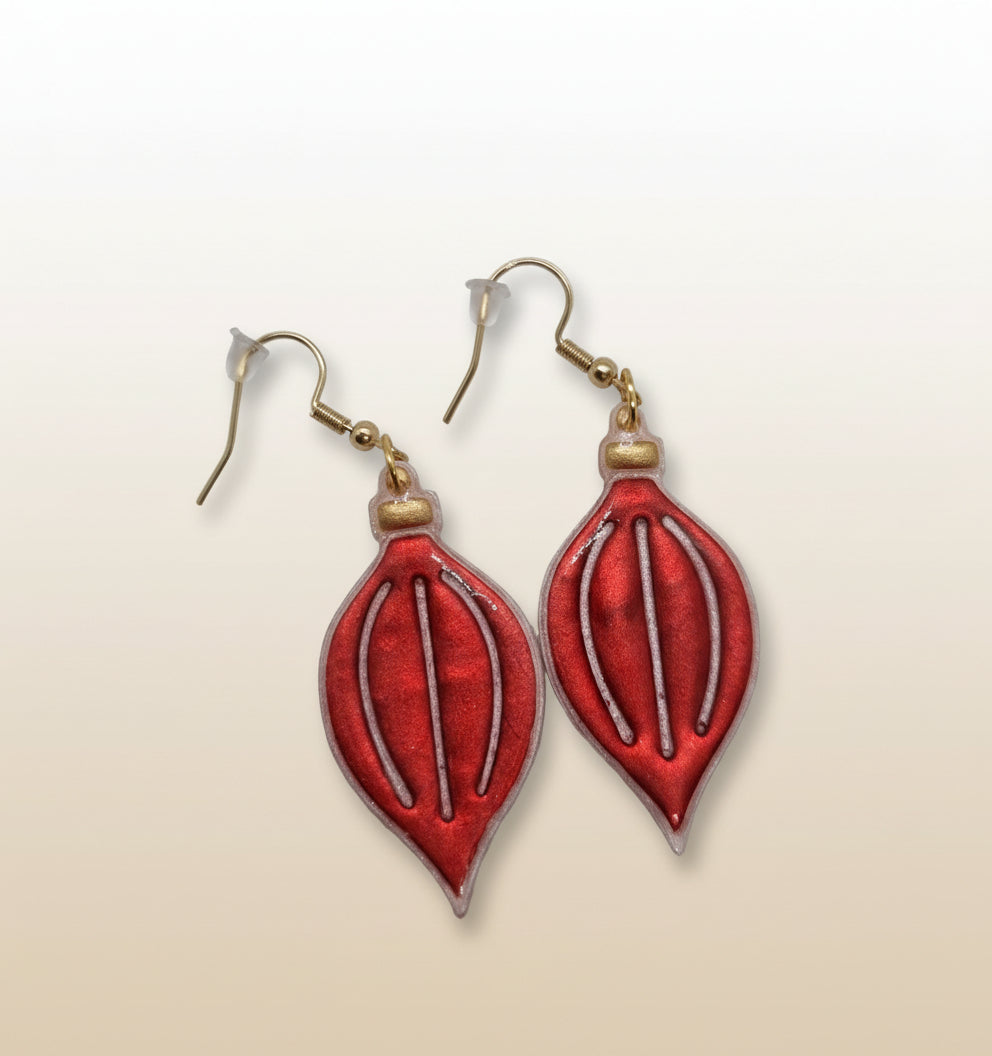 Joulupallo korvakorut.