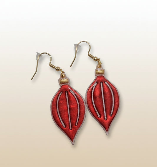 Joulupallo korvakorut.