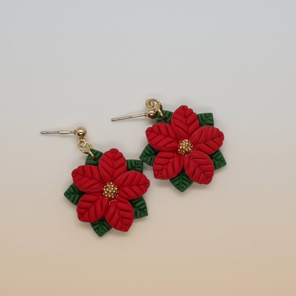 Joulutähti korvakorut