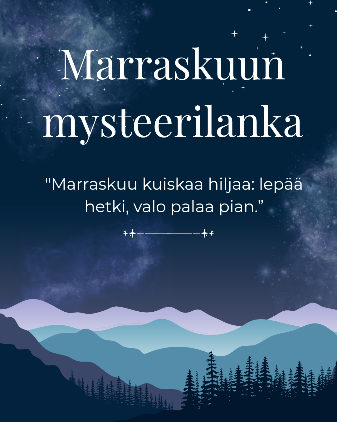Marraskuun mysteerilanka.