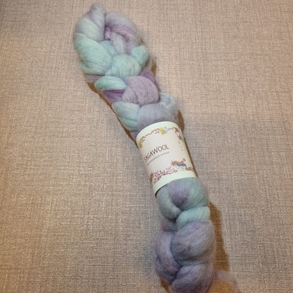 Käsinvärjätty Polwarth villatopsi,50g