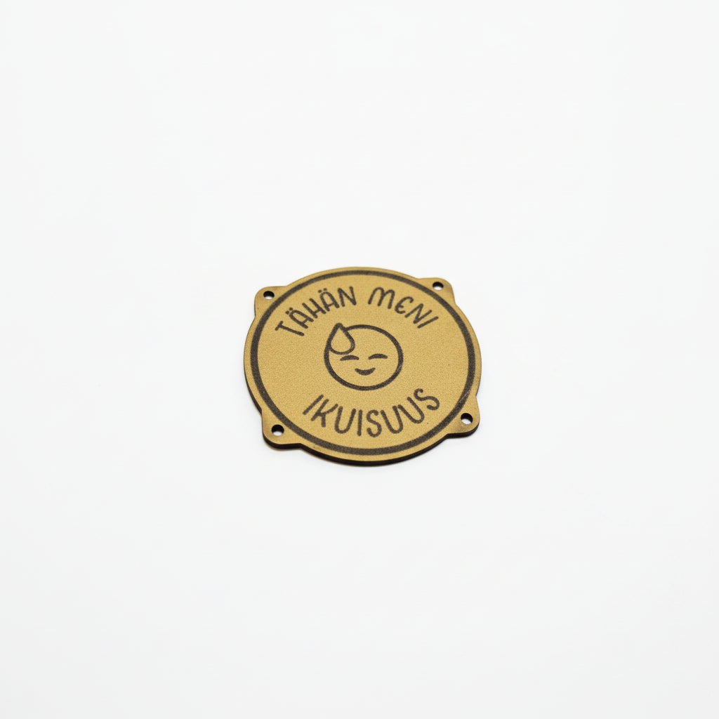 Nahkapaperimerkki:Tähän meni ikuisuus.