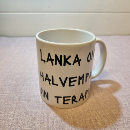 Keraaminen kässämuki painatuksella