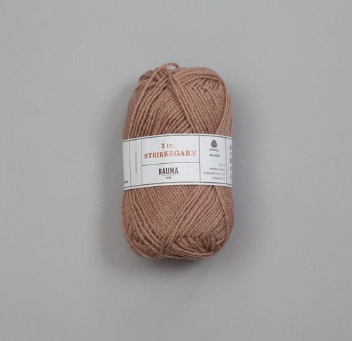 Rauma Garn 3-tr. Strikkegarn, 100% villalanka, 50g/108m.