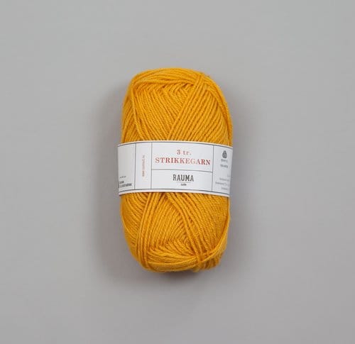 Rauma Garn 3-tr. Strikkegarn, 100% villalanka, 50g/108m.