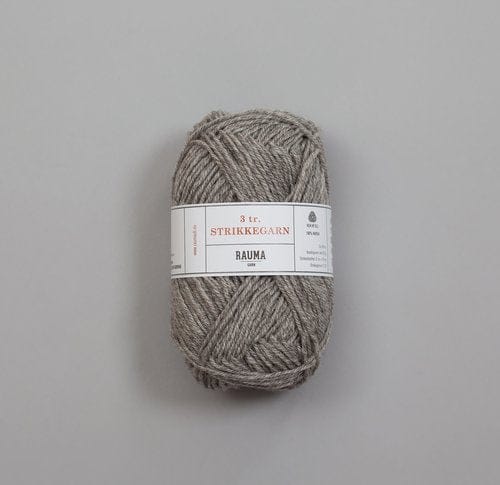 Rauma Garn 3-tr. Strikkegarn, 100% villalanka, 50g/108m.