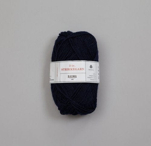 Rauma Garn 3-tr. Strikkegarn, 100% villalanka, 50g/108m.