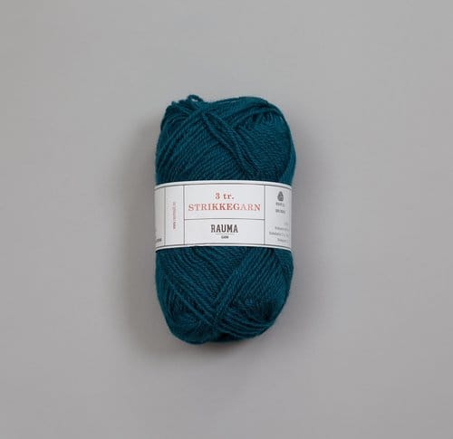 Rauma Garn 3-tr. Strikkegarn, 100% villalanka, 50g/108m.