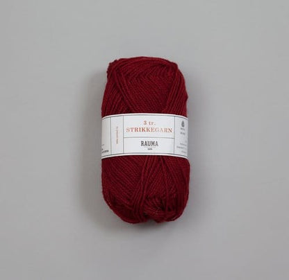 Rauma Garn 3-tr. Strikkegarn, 100% villalanka, 50g/108m.